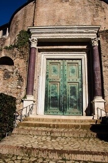 12x18 Metal - Romulus Door to Temple-Rome