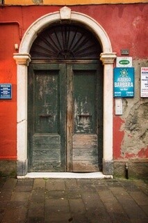 5x7 Print in Mat - Door in Cinque Terre