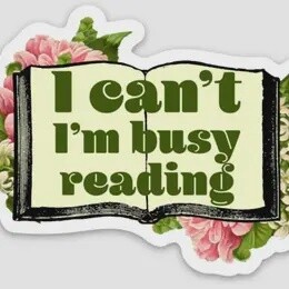 Busy Reading Sticker - Cute Book Lover Decal