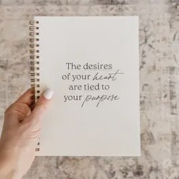 Desires of Your Heart Journal Notebook for Back to School