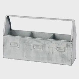 Rectangular Zinc Caddy