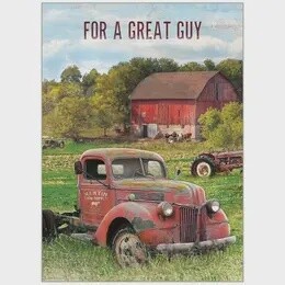 Retired Farm Truck Birthday - His Card