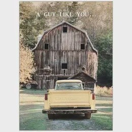 Truck at the Barn Birthday His Card