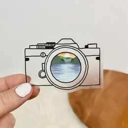 Camera Nature Clear Sticker