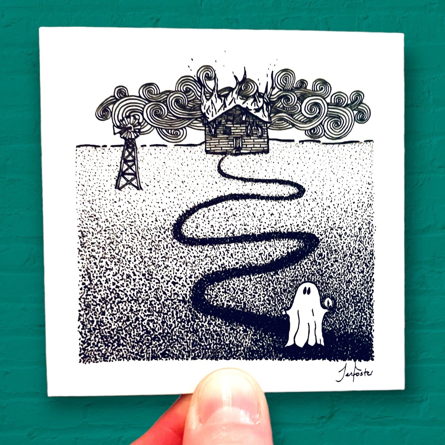 Ghost: Bridges Burnt sticker