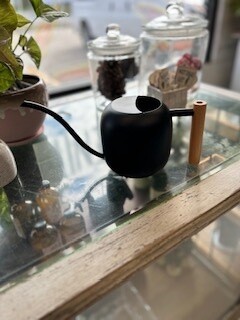 Black Watering Can