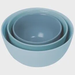 Blue Prep Bowls Set of 3