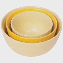 Yellow Prep Bowls Set of 3