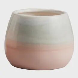 Pink Grey Pot Lrg