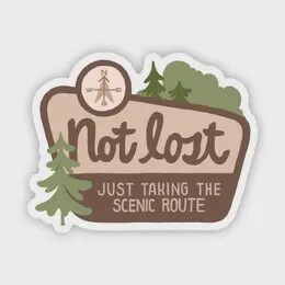 "Not Lost, Sticker