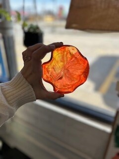 Orange Resin Bowl sm