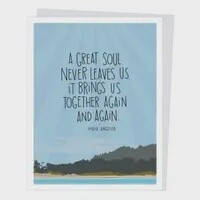 Maya Angelou Sympathy Card