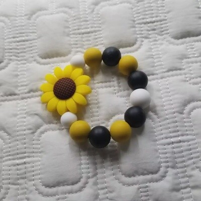 Daisy Silicone Teething Ring