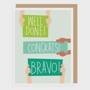 Well Done+Congrats+Bravo