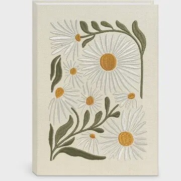 EMBROIDERED JOURNAL DAISY