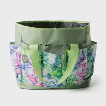 Seed &amp; Sprout Gardening Tote, Colour: Succulent