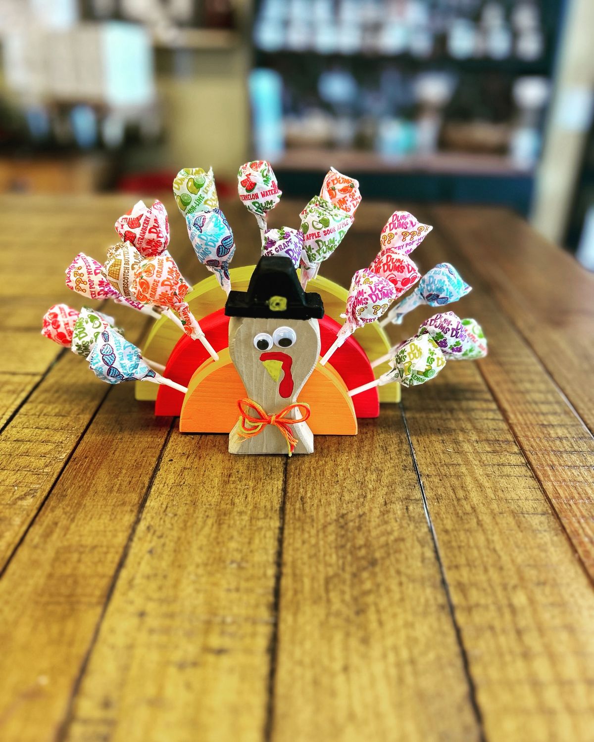 Kids Turkey Lollipop Center Piece 11/20/25
