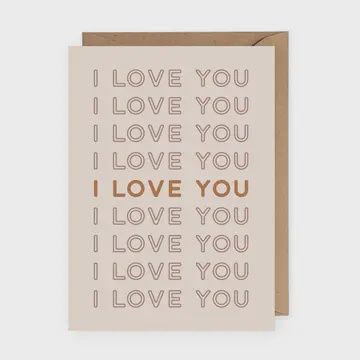 I Love You Greeting Card