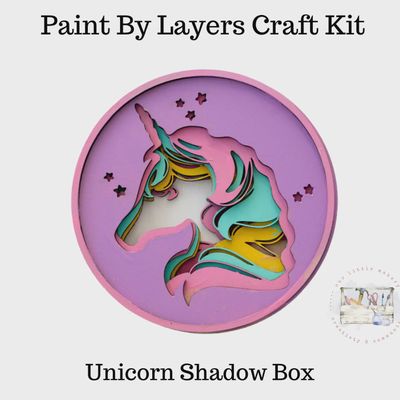 Unicorn Shadow Box Kit