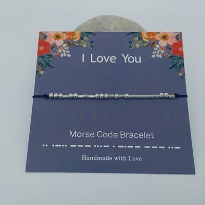 Morse Code Bracelets-I Love You