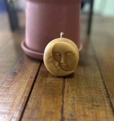 Sun/Moon Beeswax Candle