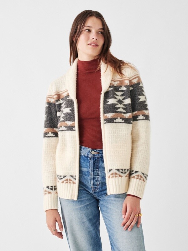 Byt Fairisle Zip Cardigan