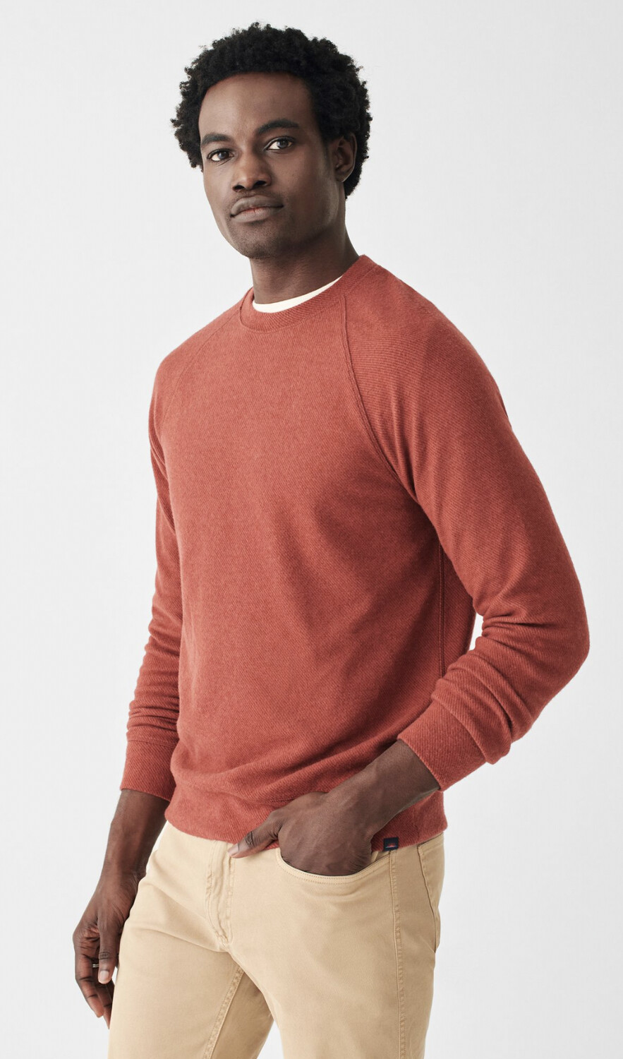 Legend Sweater Crew, Colour: Rust Twill, Size: S
