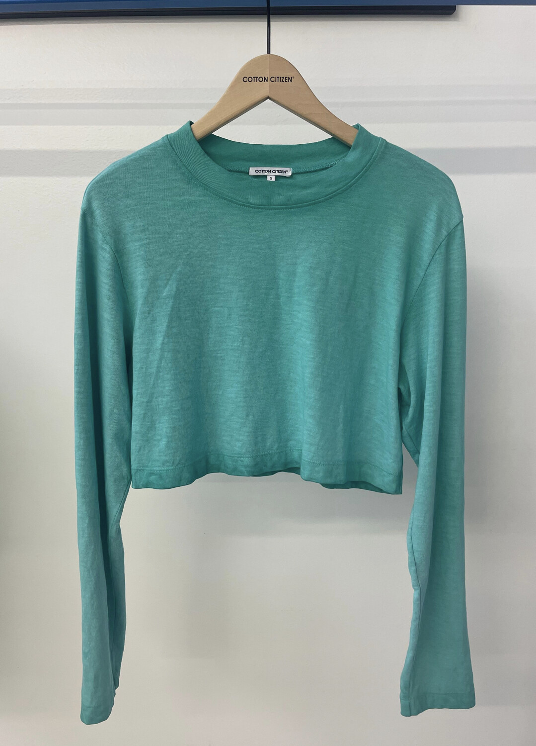 Tokyo Crop Long Sleeve, Size: XS, Colour: Turquoise Mix