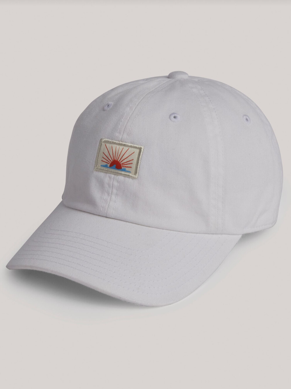 Sun &amp; Wave Dad Hat, Colour: White