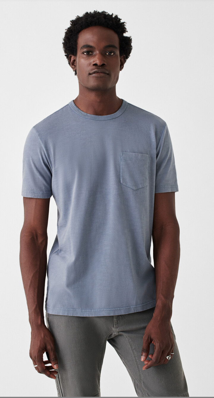 Sunwashed Pocket Tee, Size: S, Colour: Typhoon Blue