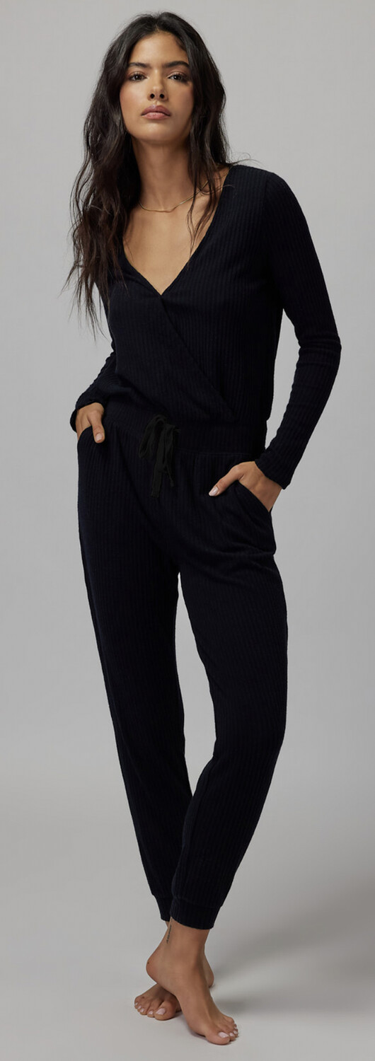 emma long sleeve jumpsuit, Size: L, Colour: black, Season: holiday 2023