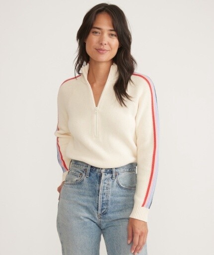 Archive Invierno Quarter Zip, Size: Extra Small, Colour: ivory