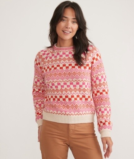 Archive Corralito Sweater, Size: Extra Small, Colour: oatmeal fair isle