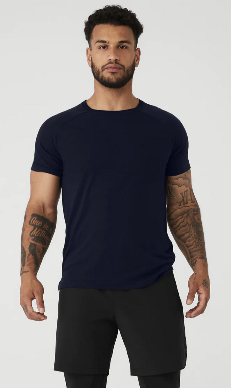 Triumph Crew Neck Tee, Colour: Navy, Size: S