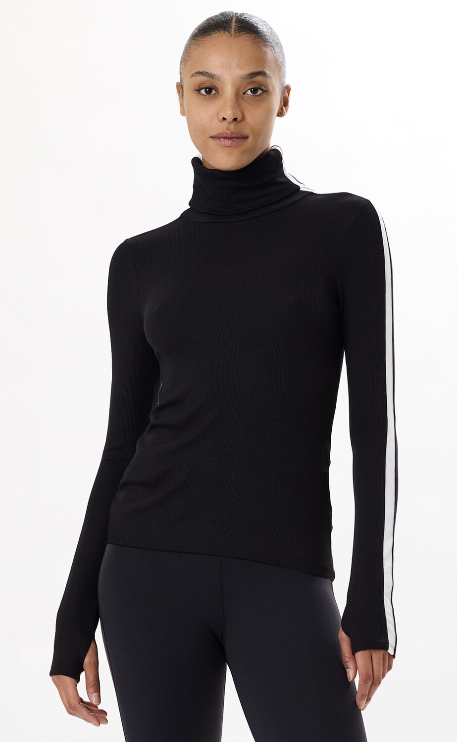 Jackson Full Length Turtleneck, Colour: Black/White, Size: XS