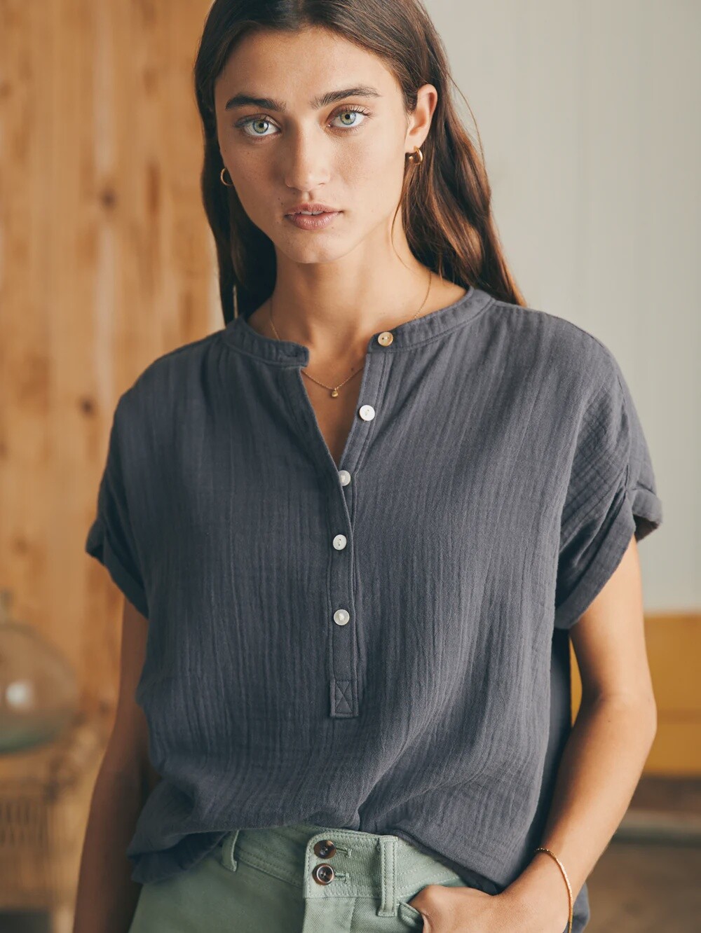 Dream Cotton Gauze Desmond Top
