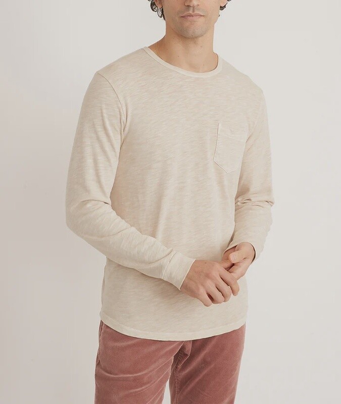 Vintage Heavy Slub Long Sleeve Pocket Tee