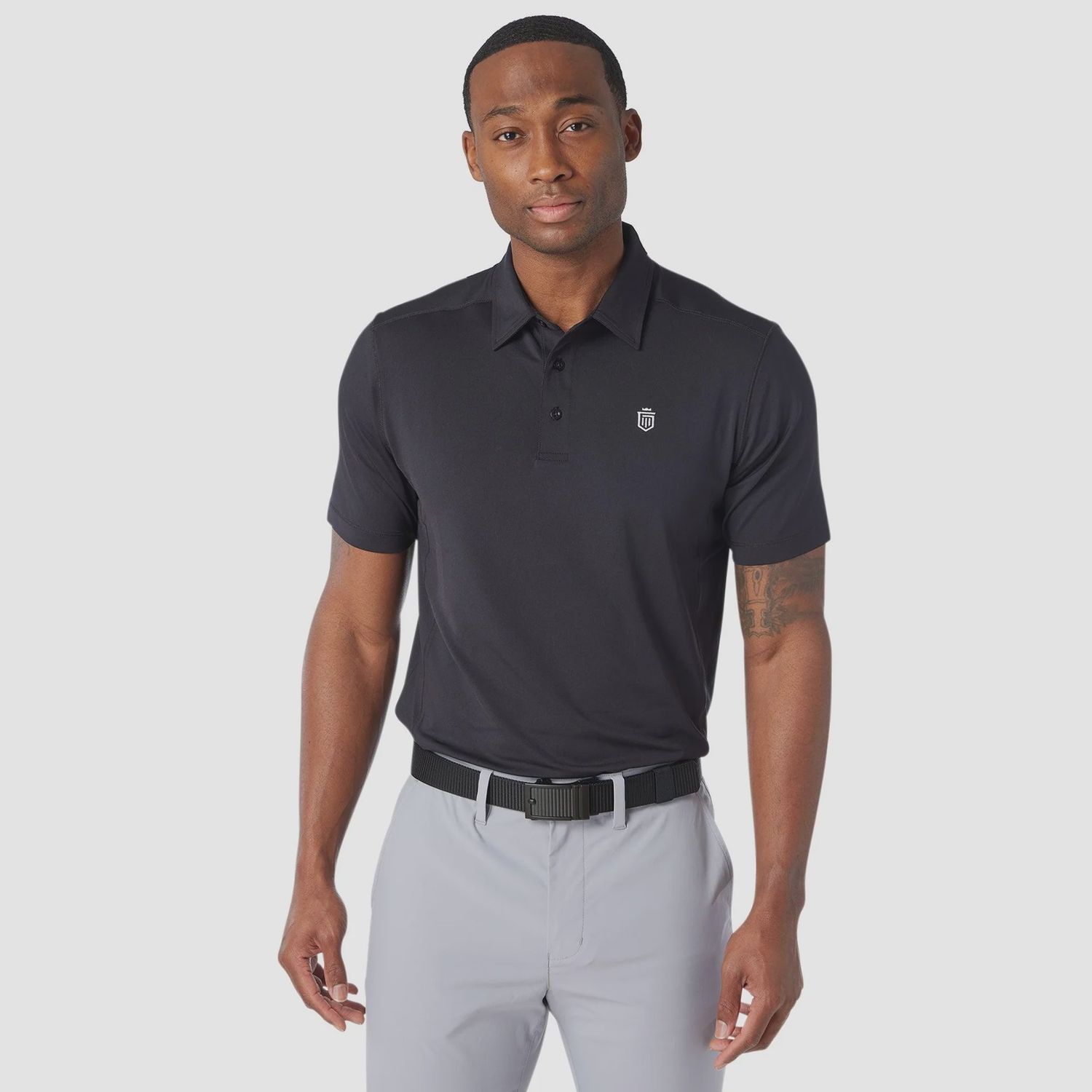 Athletic Tech Polo, Size: S, Colour: Black