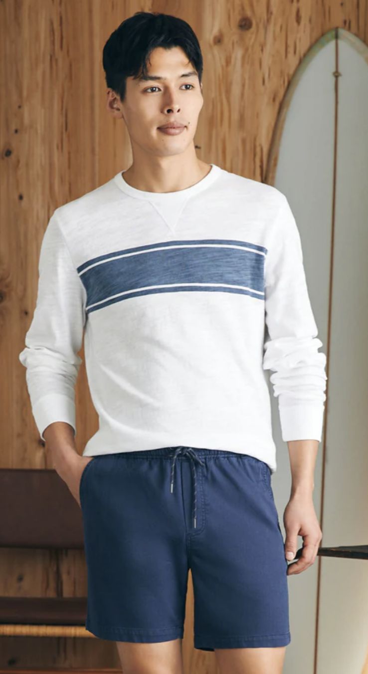 essential drawstring short (6.5&quot;), Size: XXL, Colour: washed navy