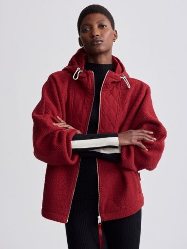 Richfield Quilt Fleece Combo, Size: L, Colour: red dahlia