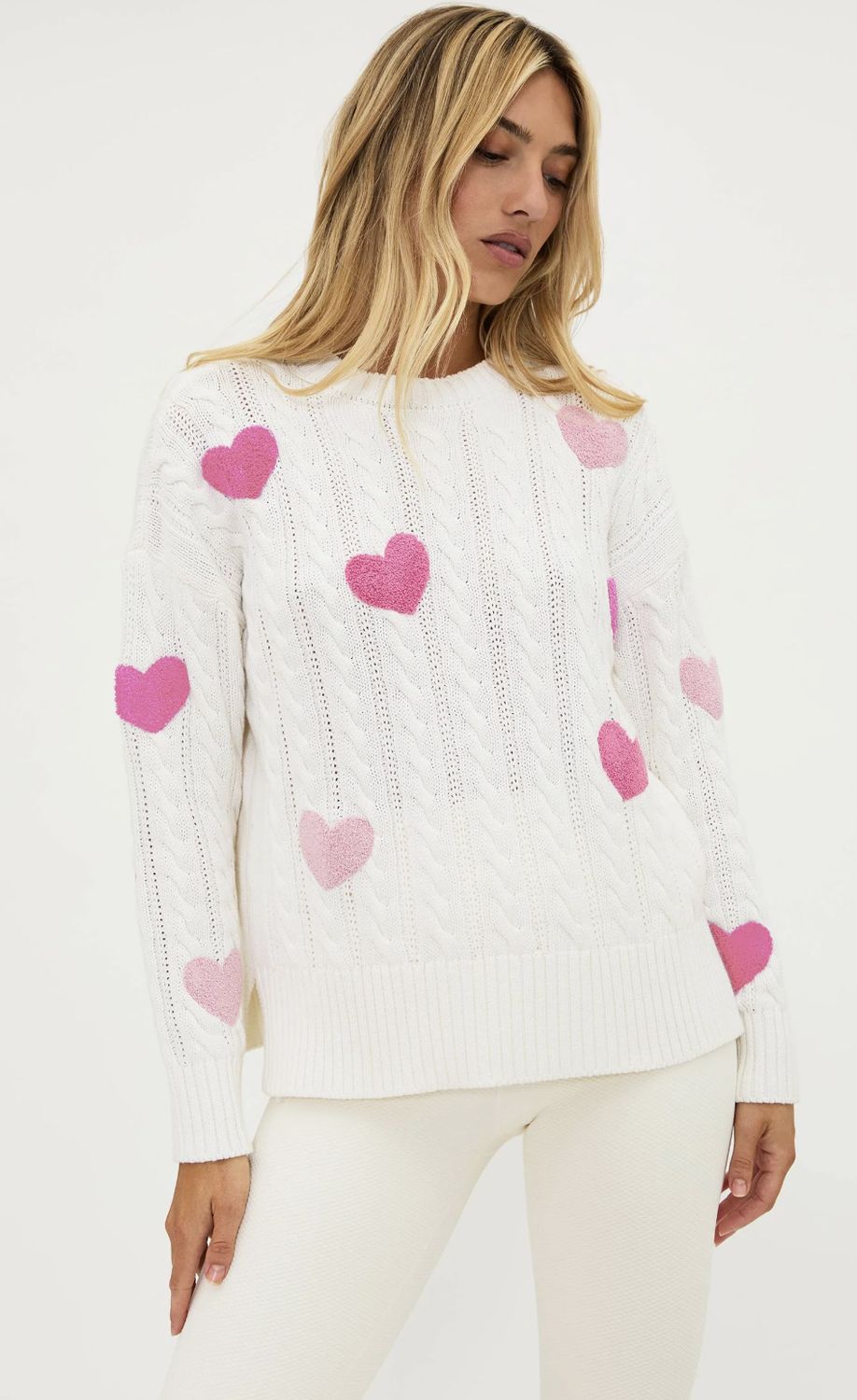 Callie Sweater, Colour: XOXO Cream Cable, Size: XS