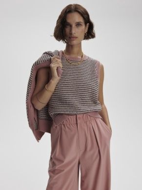 Knowles Textured Knit Vest