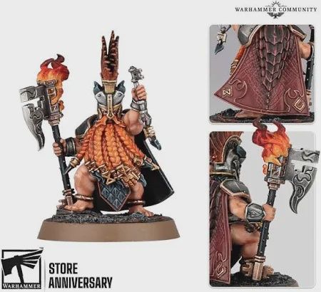 Warhammer Commemorative Series: Fyreslayers Brakki of the Gilded Key