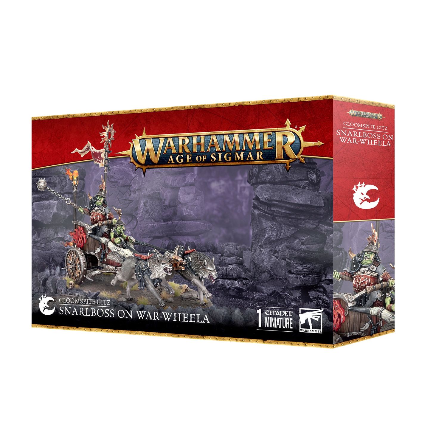 GloomSpite Gitz: Snarlboss on War-Wheela