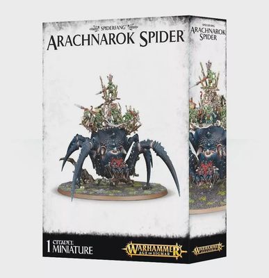 Gloomspite Gitz: Webspinner Shaman on Arachnarok Spider