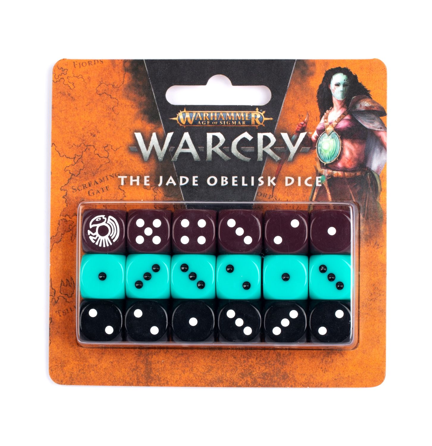 Warcry: the Jade Obelisk Dice