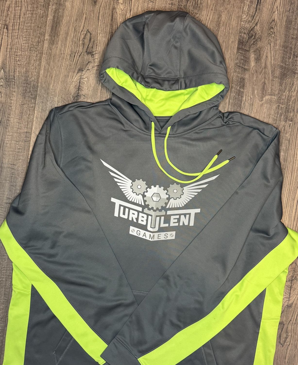 Turbulent Games Branded Lime Shock Hoodie