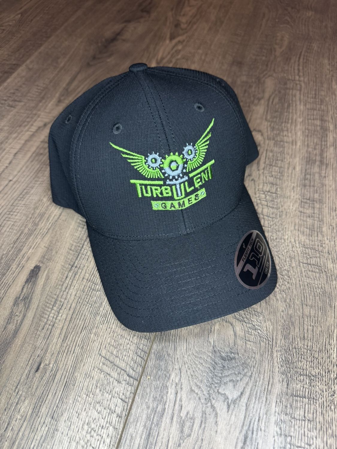 Turbulent Games Branded Performance Snapback Cap Black w/Embroidered Logo