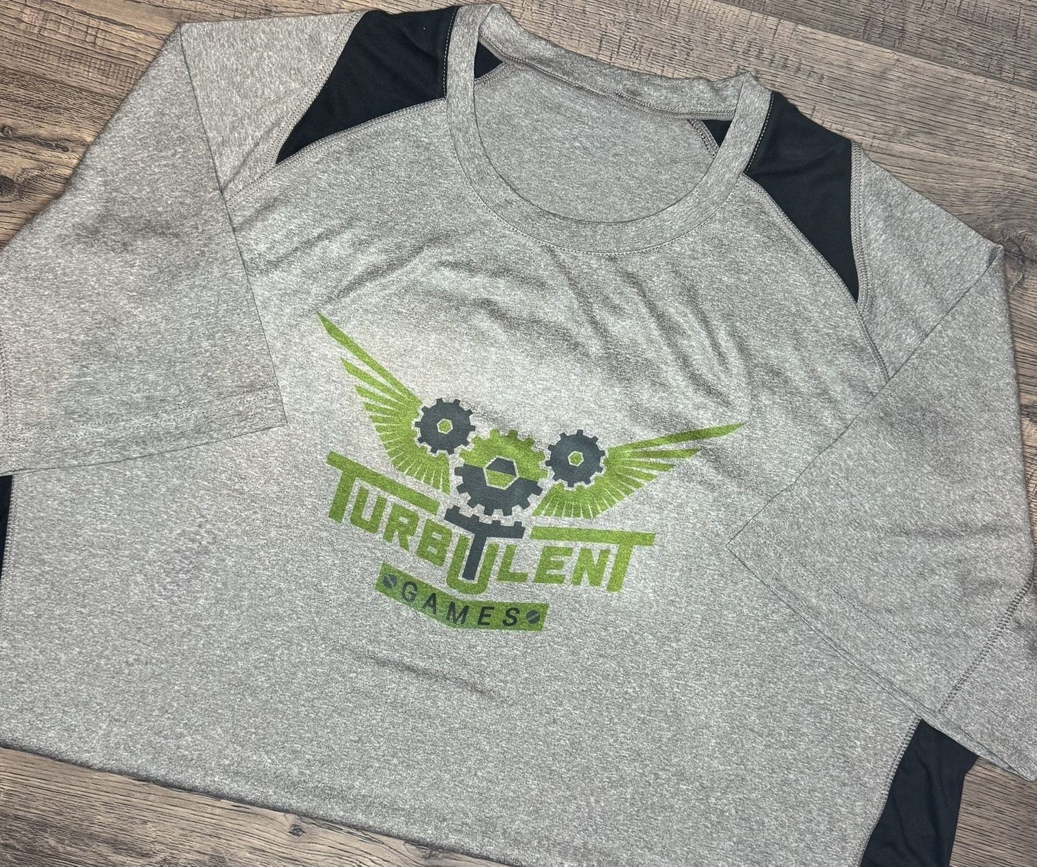Turbulent Games Branded Grey Contender Tee
