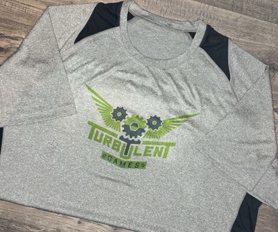 Turbulent Games Branded Grey Contender Tee
